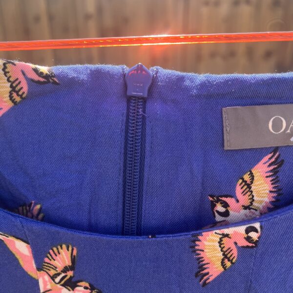 Oasis Bird Print Dress size 14 - Image 4