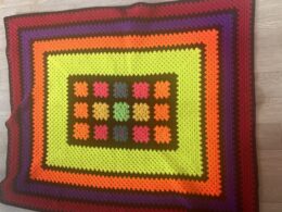 Amazing Fluorescent Crochet Blanket