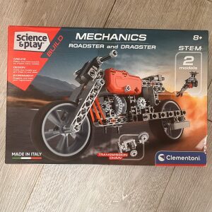 science museum mechanics roadster and dragster build 2 models clementoni sealed