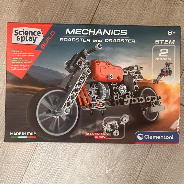 science museum mechanics roadster and dragster build 2 models clementoni sealed
