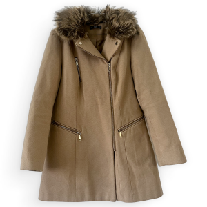 F+F Coat with Fur Trim