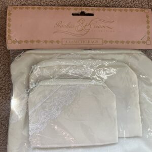 Vintage Peaches and Cream Cosmetic Bags