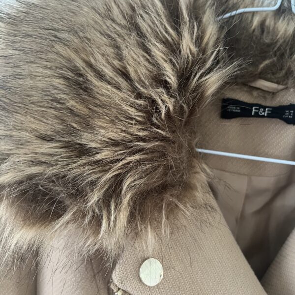 F+F Coat with Fur Trim - Image 3