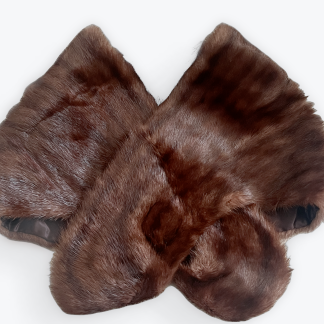 Brown Real Mink Stole