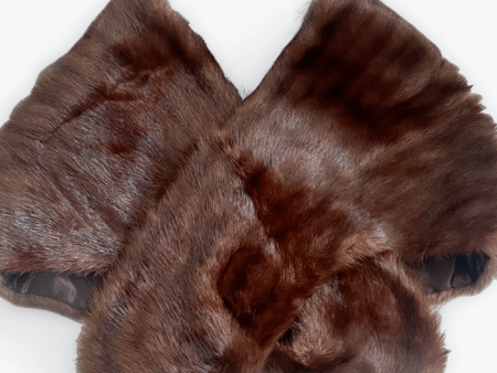 Brown Real Mink Stole