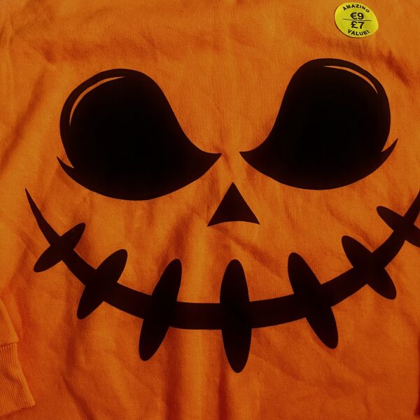 Halloween Pumpkin Jumper - small but will fit medium - Image 2