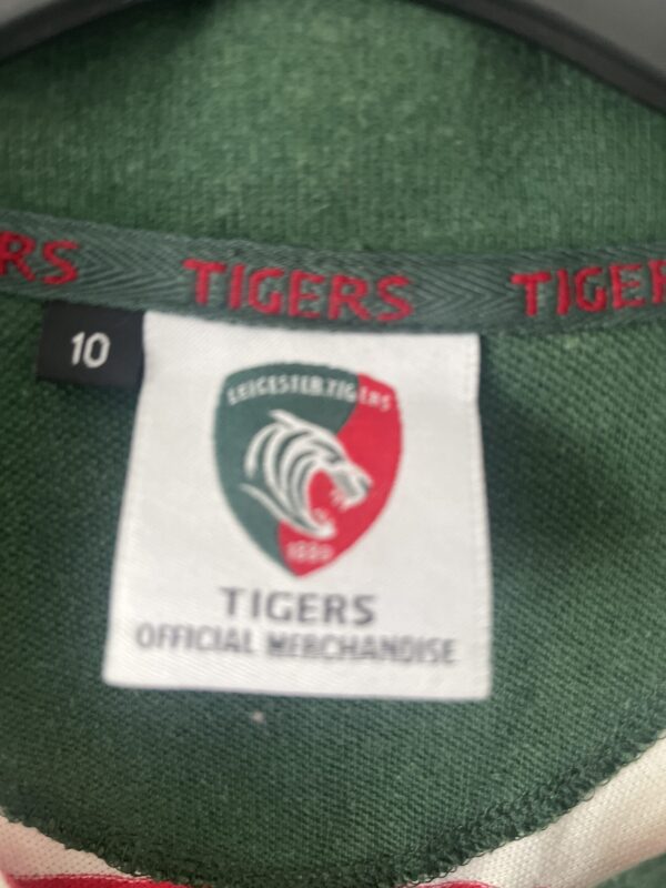 Leicester Tigers Rugby Polo - size 10 - Image 3