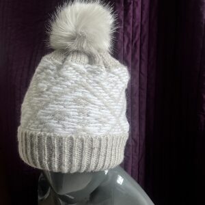 Fluffy pompom hat