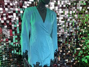 NWT Petite Lace Wrap Dress - 10