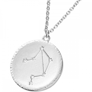 FRANCIS & GAYE Sterling Silver Libra Constellation Necklace