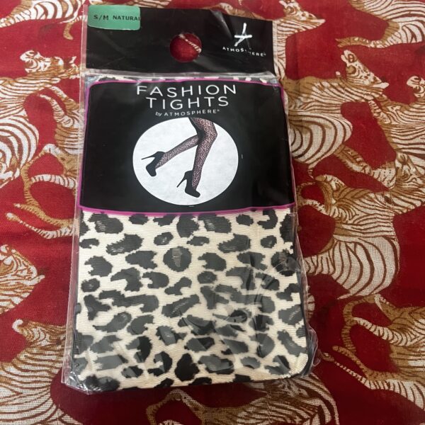 Leopard Print Tights s/m NWT