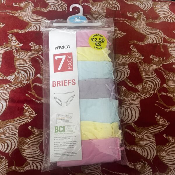 6-7 Years Pack of Briefs NWT