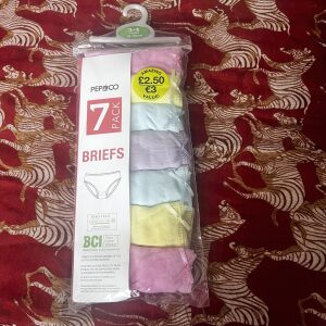 3/4 Years 7 Pack of Briefs