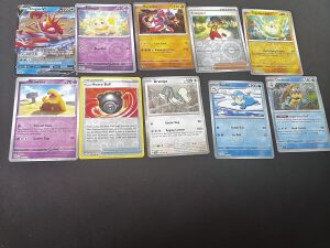 Job Lot 10 Pokemon Cards Lot 4