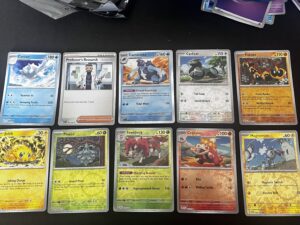 Job Lot 10 Pokemon Cards Lot 7